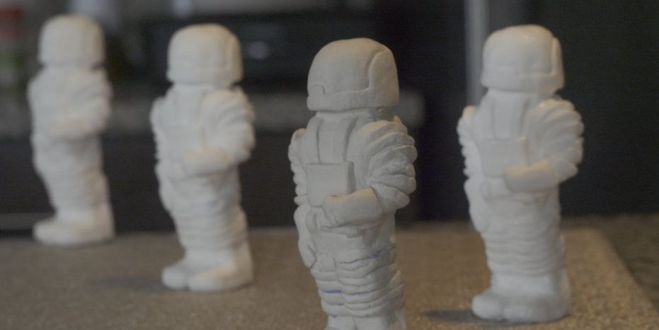 clay astronauts